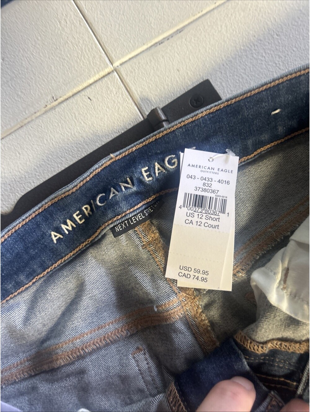 New With Tag American Eagle High Rise Jegging Size 12 Womens Jeans - Picture 2 of 6